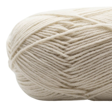 Kremke Soul Wool Edelweiss Alpaka 002 Bleget Hvid Kremke Soul Wool Edelweiss Alpaka 002 Bleget Hvid