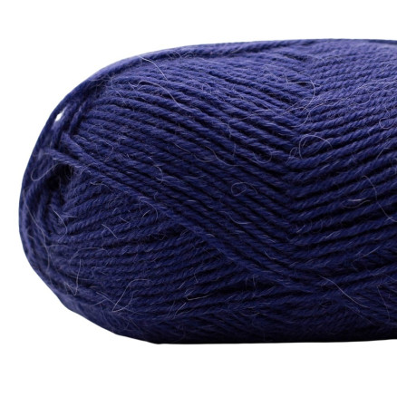 Kremke Soul Wool Edelweiss Alpaka 042 Blå-Sort Kremke Soul Wool Edelweiss Alpaka 042 Blå-Sort