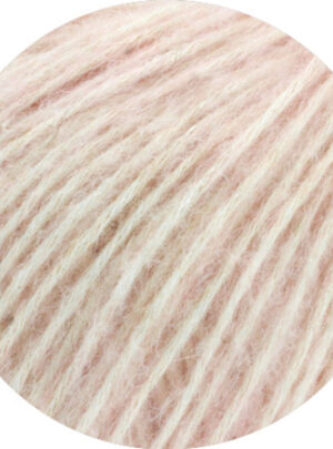 Lana Grossa Natural Alpaca Pelo Garn 011 Blød Pink Meleret