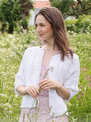 Lost in Summer Cardigan by DROPS Design - Cardigan Strikkeopskrift str. S - XXXL