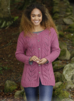 Lotus Jacket by DROPS Design - Jakke Strikkeopskrift str. S - XXXL