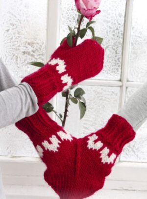 Love Glove by DROPS Design - Muffedisse Strikkeopskrift str. S - M/L