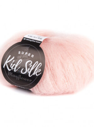 Mayflower Super Kid Silk Garn Unicolor 15 Pastel Rød