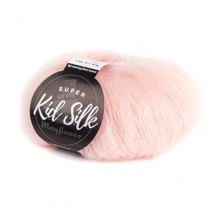 Mayflower Super Kid Silk Garn Unicolor 15 Pastel Rød Mayflower Super Kid Silk Garn Unicolor 15 Pastel Rød