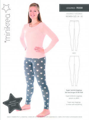 MiniKrea Snitmønster 70330 Leggings str. 34-50