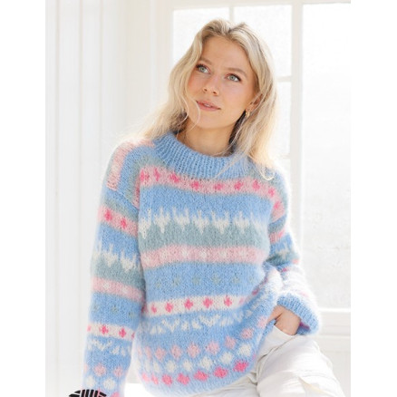 Mixed Berries Sweater by DROPS Design - Bluse Strikkeopskrift str. XS - XXXL Mixed Berries Sweater by DROPS Design - Bluse Strikkeopskrift str. XS - XXXL