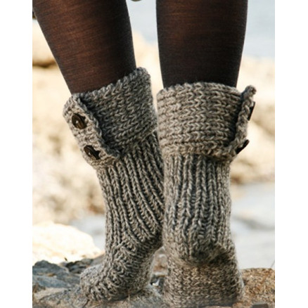 Moon Socks by DROPS Design - Tøfler Strikkeopskrift str. 35/37 - 40/42 Moon Socks by DROPS Design - Tøfler Strikkeopskrift str. 35/37 - 40/42