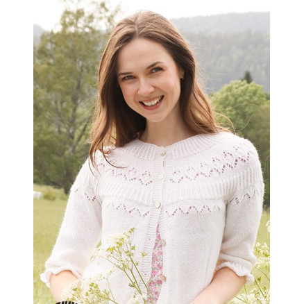 Mountain Frill Cardigan by DROPS Design - Cardigan Strikkeopskrift str. S - XXXL Mountain Frill Cardigan by DROPS Design - Cardigan Strikkeopskrift str. S - XXXL