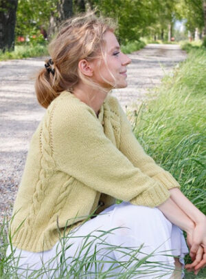 Nature Lyrics Cardigan by DROPS Design - Cardigan Strikkeopskrift str. S - XXXL