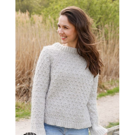 Northern Mermaid Sweater by DROPS Design - Bluse Strikkeopskrift str. XS/S - XXXL Northern Mermaid Sweater by DROPS Design - Bluse Strikkeopskrift str. XS/S - XXXL
