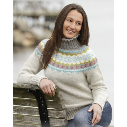 October Dream by DROPS Design - Bluse med nordisk mønster Strikkeopskrift str. S - XXXL October Dream by DROPS Design - Bluse med nordisk mønster Strikkeopskrift str. S - XXXL
