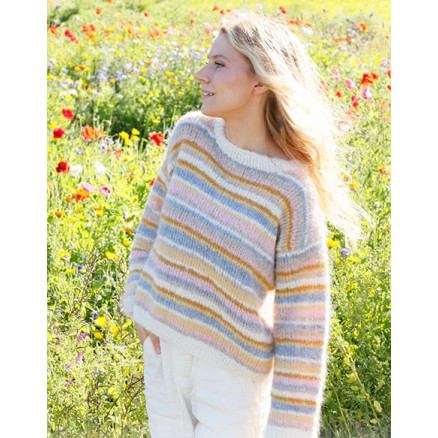 Pastel Spring by DROPS Design - Bluse Strikkeopskrift str. S - XXXL Pastel Spring by DROPS Design - Bluse Strikkeopskrift str. S - XXXL