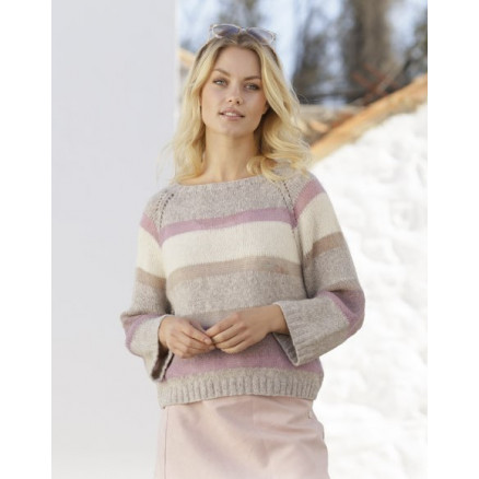 Rose Water by DROPS Design - Bluse Strikkeopskrift str. S - XXXL Rose Water by DROPS Design - Bluse Strikkeopskrift str. S - XXXL