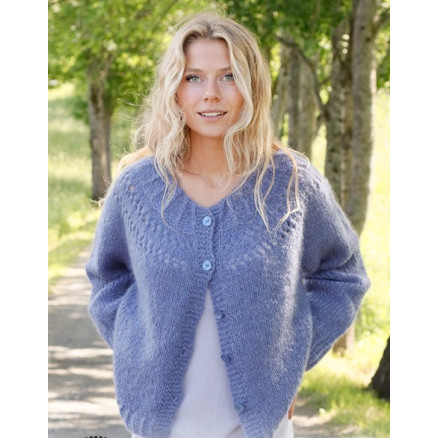 Round Lake Cardigan by DROPS Design - Cardigan Strikkeopskrift str. S - XXXL Round Lake Cardigan by DROPS Design - Cardigan Strikkeopskrift str. S - XXXL