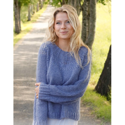 Round Lake by DROPS Design - Bluse Strikkeopskrift str. S - XXXL Round Lake by DROPS Design - Bluse Strikkeopskrift str. S - XXXL