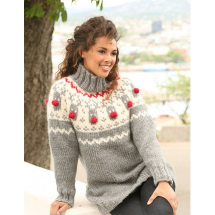 Rudolph by DROPS Design - Bluse Strikkeopskrift str. XS/S - XXXL Rudolph by DROPS Design - Bluse Strikkeopskrift str. XS/S - XXXL