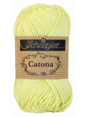 Scheepjes Catona Garn Unicolor 100 Lemon Chiffon