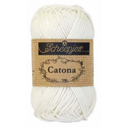 Scheepjes Catona Garn Unicolor 105 Bridal White Scheepjes Catona Garn Unicolor 105 Bridal White