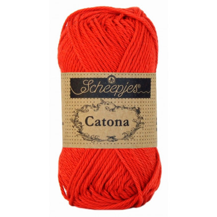 Scheepjes Catona Garn Unicolor 115 Hot Red Scheepjes Catona Garn Unicolor 115 Hot Red