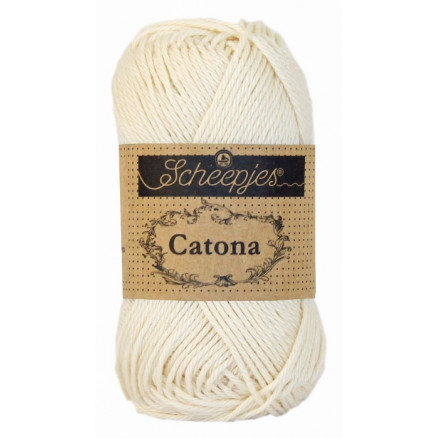 Scheepjes Catona Garn Unicolor 130 Old Lace Scheepjes Catona Garn Unicolor 130 Old Lace