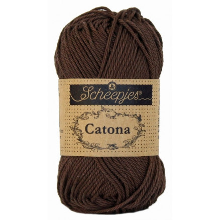 Scheepjes Catona Garn Unicolor 162 Black Coffee Scheepjes Catona Garn Unicolor 162 Black Coffee