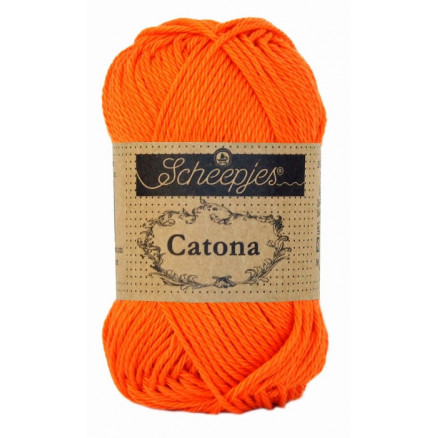 Scheepjes Catona Garn Unicolor 189 Royal Orange Scheepjes Catona Garn Unicolor 189 Royal Orange