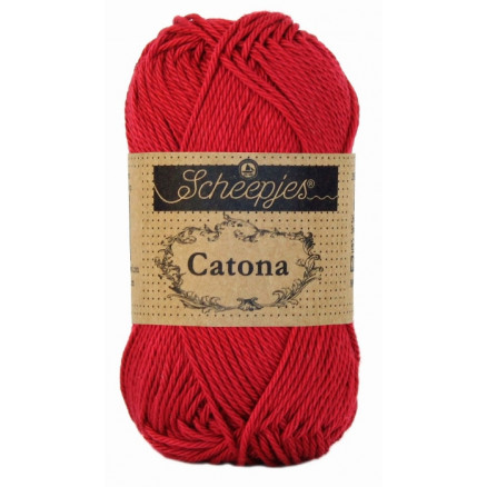 Scheepjes Catona Garn Unicolor 192 Scarlet Scheepjes Catona Garn Unicolor 192 Scarlet