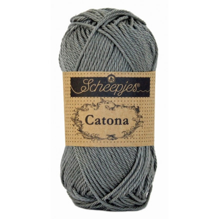 Scheepjes Catona Garn Unicolor 242 Metal Grey Scheepjes Catona Garn Unicolor 242 Metal Grey