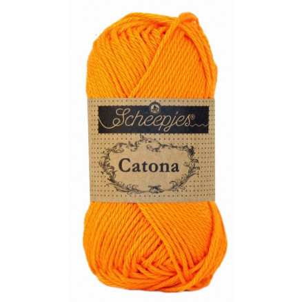 Scheepjes Catona Garn Unicolor 281 Tangerine Scheepjes Catona Garn Unicolor 281 Tangerine