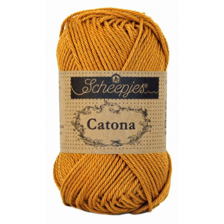 Scheepjes Catona Garn Unicolor 383 Ginger Gold Scheepjes Catona Garn Unicolor 383 Ginger Gold