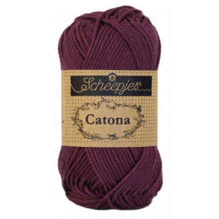 Scheepjes Catona Garn Unicolor 394 Shadow Purple Scheepjes Catona Garn Unicolor 394 Shadow Purple