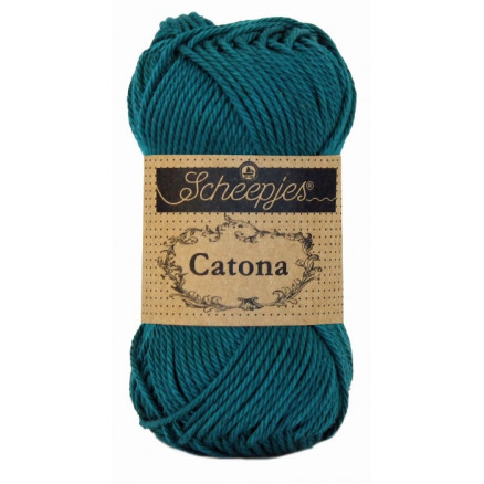 Scheepjes Catona Garn Unicolor 401 Dark Teal Scheepjes Catona Garn Unicolor 401 Dark Teal