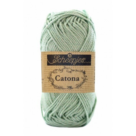 Scheepjes Catona Garn Unicolor 402 Silver Green Scheepjes Catona Garn Unicolor 402 Silver Green