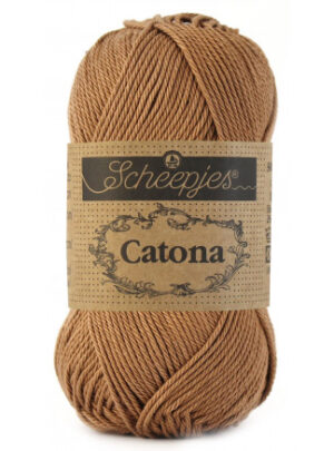 Scheepjes Catona Garn Unicolor 503 Hazelnut
