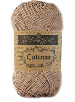 Scheepjes Catona Garn Unicolor 506 Caramel