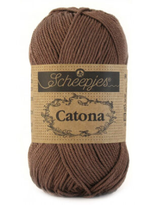 Scheepjes Catona Garn Unicolor 507 Chocolate