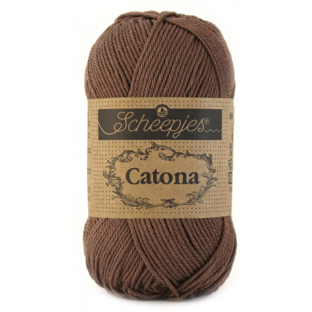 Scheepjes Catona Garn Unicolor 507 Chocolate Scheepjes Catona Garn Unicolor 507 Chocolate