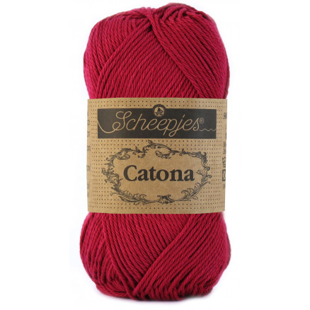 Scheepjes Catona Garn Unicolor 517 Ruby Scheepjes Catona Garn Unicolor 517 Ruby