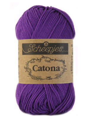 Scheepjes Catona Garn Unicolor 521 Deep Violet