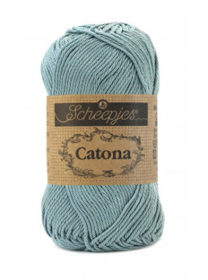 Scheepjes Catona Garn Unicolor 528 Silver Blue