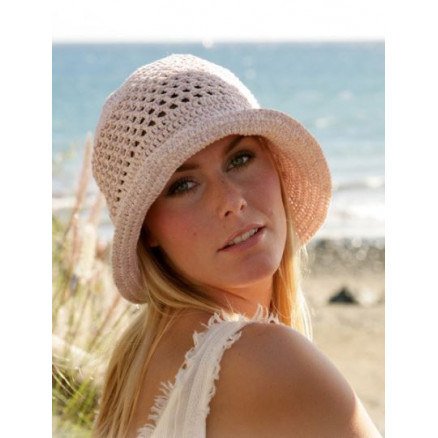 Seaside by DROPS Design - Hat Hækleopskrift str. S/M-L Seaside by DROPS Design - Hat Hækleopskrift str. S/M-L