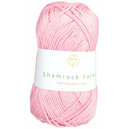 Shamrock Yarns 100% Mercerised Cotton 05 Lyserød Shamrock Yarns 100% Mercerised Cotton 05 Lyserød