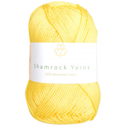 Shamrock Yarns 100% Mercerised Cotton 179 Gul Shamrock Yarns 100% Mercerised Cotton 179 Gul