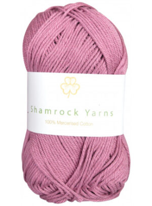 Shamrock Yarns 100% Mercerised Cotton 78 Mørk Gammelrosa