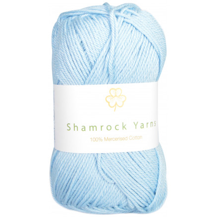 Shamrock Yarns 100% Mercerised Cotton 81 Lyseblå Shamrock Yarns 100% Mercerised Cotton 81 Lyseblå
