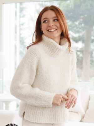Snow Kiss by DROPS Design - Bluse Strikkeopskrift str. XS - XXL