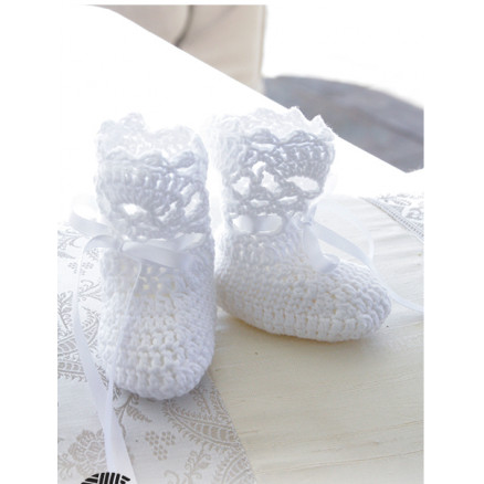 So Charming Socks by DROPS Design - Baby Tøfler Hækleopskrift str. 15/17 - 22/23 So Charming Socks by DROPS Design - Baby Tøfler Hækleopskrift str. 15/17 - 22/23