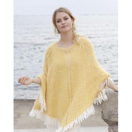Soldans by DROPS Design - Poncho Strikkeopskrift str. S - XXXL Soldans by DROPS Design - Poncho Strikkeopskrift str. S - XXXL