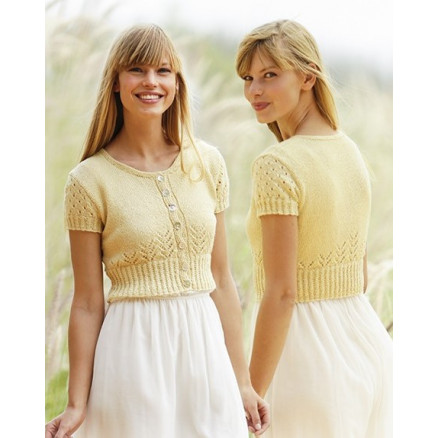 Spring Fling by DROPS Design - Bolero Strikkeopskrift str. S - XXXL Spring Fling by DROPS Design - Bolero Strikkeopskrift str. S - XXXL