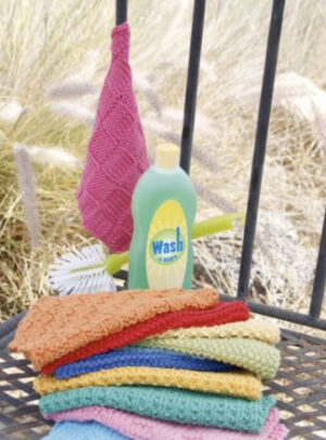 Summer Jolly by DROPS Design - Klude Strikkeopskrift 21x21 cm